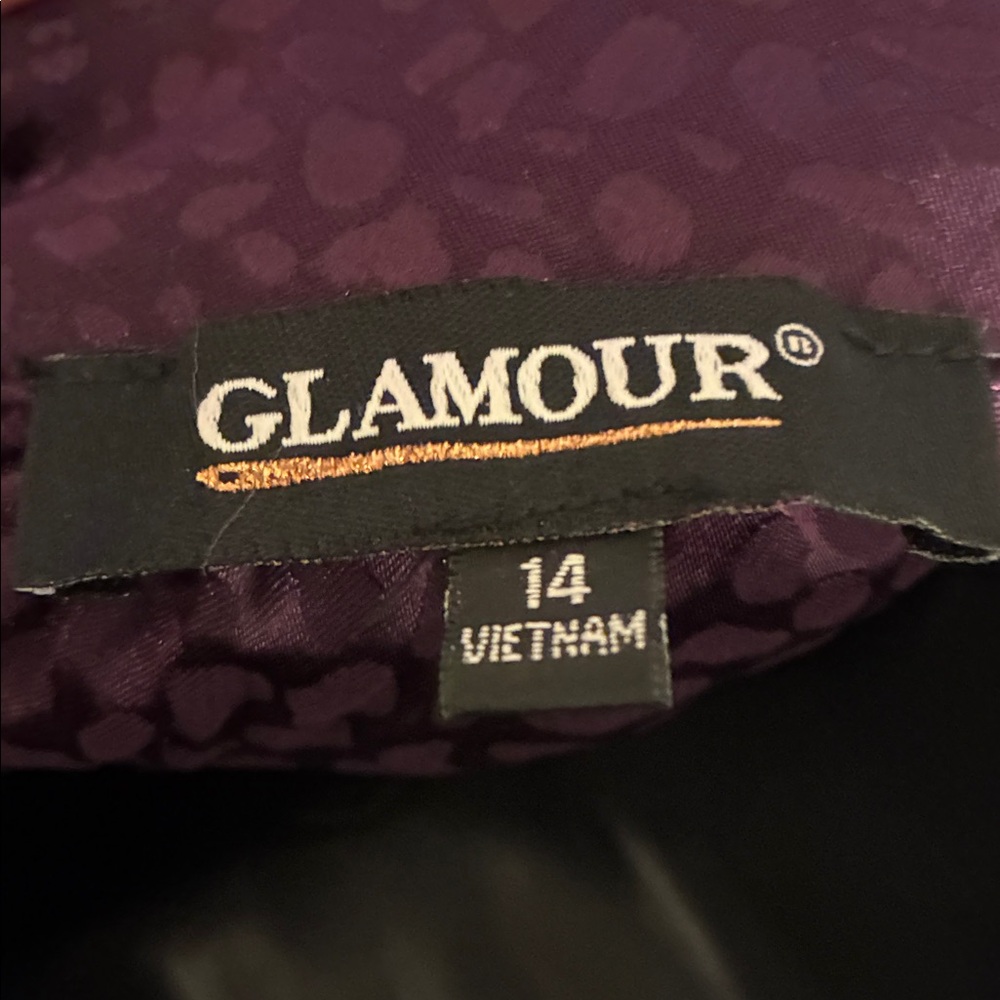 Glamour Deep Purple Textured Dress - Picture 2 of 4